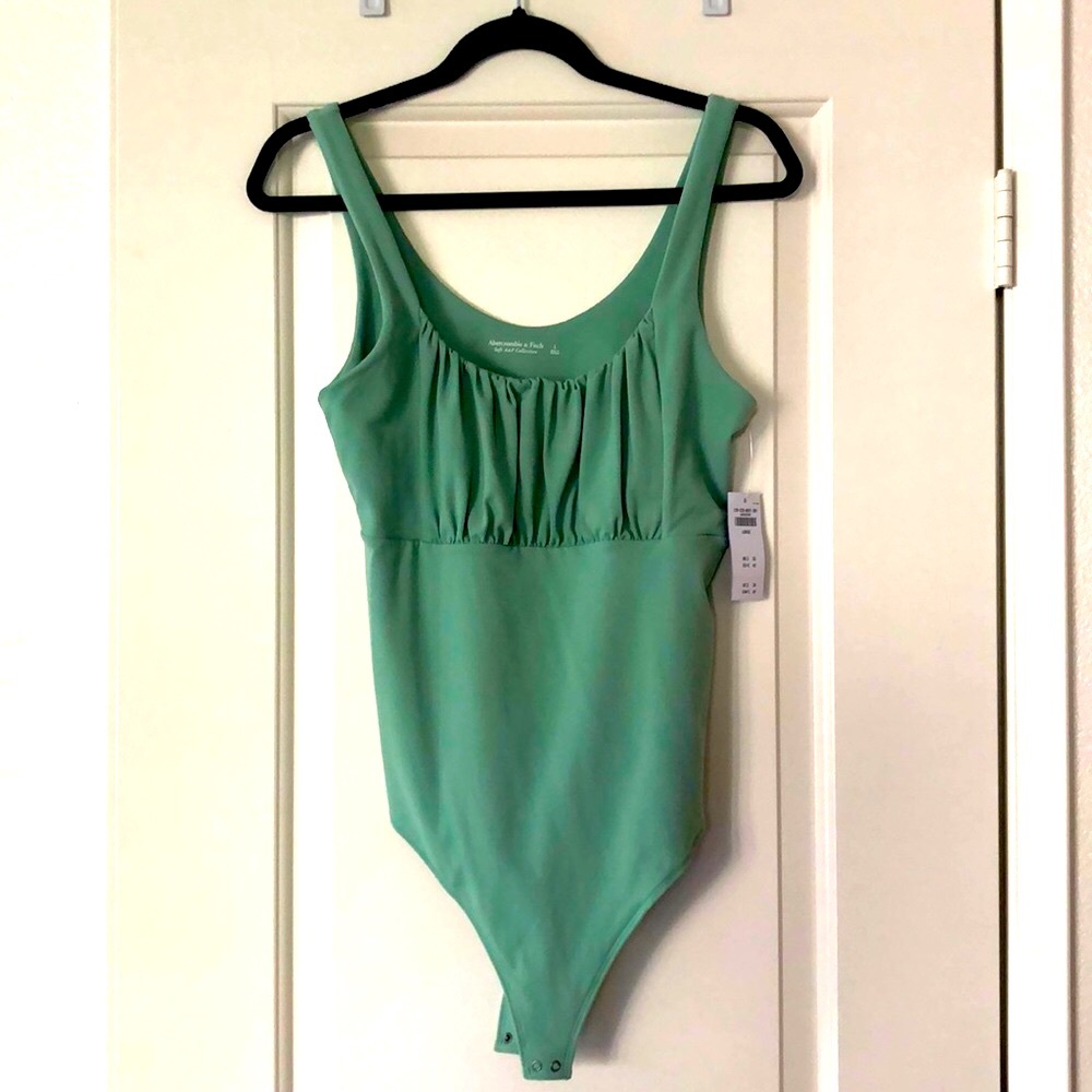 Abercrombie and Fitch Soft AF mint green bodysuit. BRAND NEW WITH TAGS!!